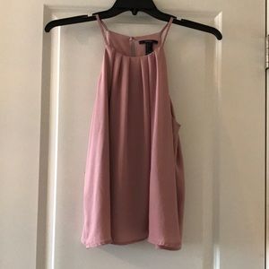 pink sleeveless top